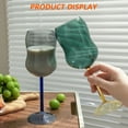 thumbnail image 4 of Copas de Vino - Copas de Vino Grandes, Sopladas a Mano - Copas de Vino de Tallo Largo, Cristal Premium - Cata de Vinos, Boda, Aniversario, Navidad - Transparente, 4 of 5