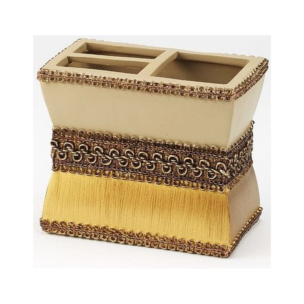 Braided Medallion Toothbrush Holder Granite