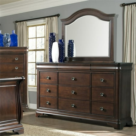 Picket House Furnishings Conley Dresser With Mirror In Cherry