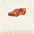 thumbnail image 4 of Inktastic Red Flames Race Car Girls Toddler Dress, 4 of 5