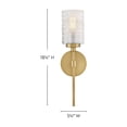thumbnail image 6 of 85570LCB Lark Mabel - 12W 1 LED Medium Wall Sconce-18.25 Inch Tall and 5.25 Inch Wide-Lacquered Brass Finish, 6 of 9