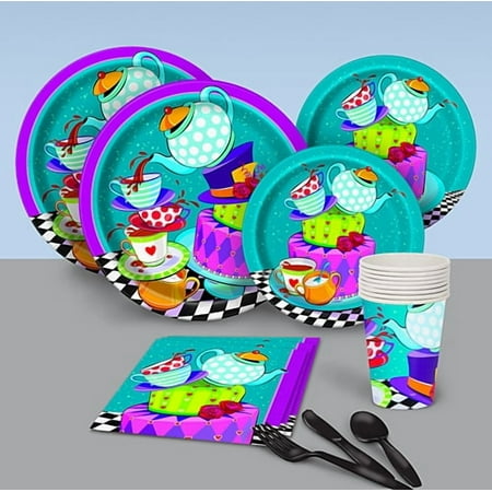 Mad Hatter Tea Party Basic Party Pack For 8