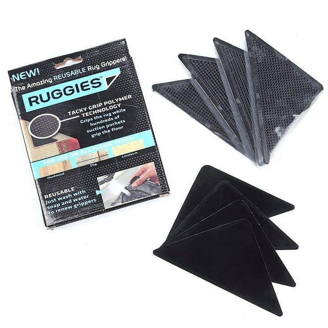 8 piezas alfombrilla antideslizante alfombrilla de silicona parche antideslizante triangular