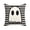 #1 Halloween Throw Pillow Cover, variant on QuanTara Ghost Halloween Throw Pillow Cover, 18x18in Cotton Linen Pillowcase, Spooky-Cute Ghost Face Print, Hidden Zipper Cushion Cover for Sofa, Bedroom & Fall Decor