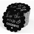 thumbnail image 4 of Inkdotpot Real Silver Foil Kiss The Miss Goodbye Bridal Shower Tags Favor Hang Paper Tags 100 Pieces, 4 of 6
