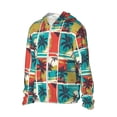 thumbnail image 2 of Balery Colorful Hawaii Palms Men's Women's UPF 50+ Sun Protection Lightweight Hoodie Performance Long Sleeve Shirt for Fishing Running-Medium, 2 of 9