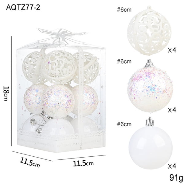 Accesorios Colgantes de Bolas Navideñas Adornos para Árboles de Navidad Hot6sl Bola de Plástico Transparente