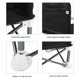 thumbnail image 3 of Asiento Portátil para Bebé, Silla Plegable Para Alimentación Infantil, Para Vieges, Comedor Al Aire Libre, Camping, Silla de Comedor Plegable Para Niños, 3 of 7