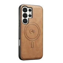 Magnetic Case for Samsung Galaxy A52 5G Luxury Premium PU Leather [Compatible with MagSafe] Shockproof Slim Anti-Scratch Dust-Proof Lightweight Phone Cover For Samsung Galaxy A52 5G,Brown