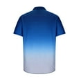 thumbnail image 5 of EQWLJWE Work Shirts for Mens Vintage Bowling Short Sleeve Shirts Gradient Button Down Casual Shirt Fun Mardi Gras Tops Gifts for Your Family, 5 of 5