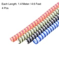 thumbnail image 2 of Uxcell Spiral Cable Protector for USB Cord Sleeve 4.6 Feet Each, Red, Gray, Black, Blue, 2 of 4