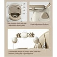 thumbnail image 3 of Star_Byul 6-in-1 Baby High Chair Convertible Baby Dining Chairs & Portable Baby Rocking Chairs with Double-Layer Tray and Toy Rack for 0-36 Months,Grey, 3 of 13