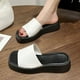 thumbnail image 1 of Zapatillas con punta abierta para mujer, sandalias cómodas, informales, cómodas, para la playa Wmkox8yii ytu6133, 1 of 7