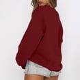 thumbnail image 4 of Womens Sweatshirts Oversized Crewneck Pullover Hoodies Trendy Cute Long Sleeve Drop Shoulder Sweater Tops S, 4 of 5