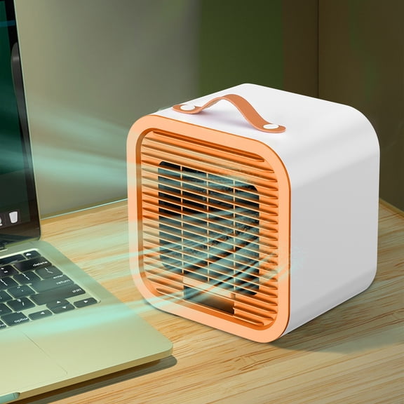 UttpKLBx Tower Electric Fan Adjustable Small Fan Tower Handheld Folding Fan Cooling Fan Portable, Quiet Personal Small Fan for Home (Red)