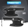 thumbnail image 3 of 1 Juego Unique Bargains Coche Exterior Puerta Manija Copa Carbono Fibra Negro Brillo, 3 of 8