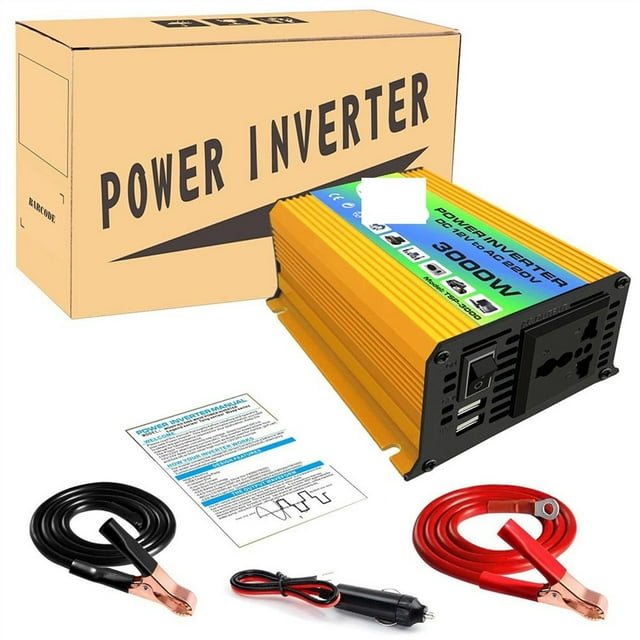 Modified Sine Wave Inverter 3000w 12V 220 Inverter Pure Sinus Pure Sine Converter Wave Inverter DC 12V To AC220 Car Inverter Micro Converter