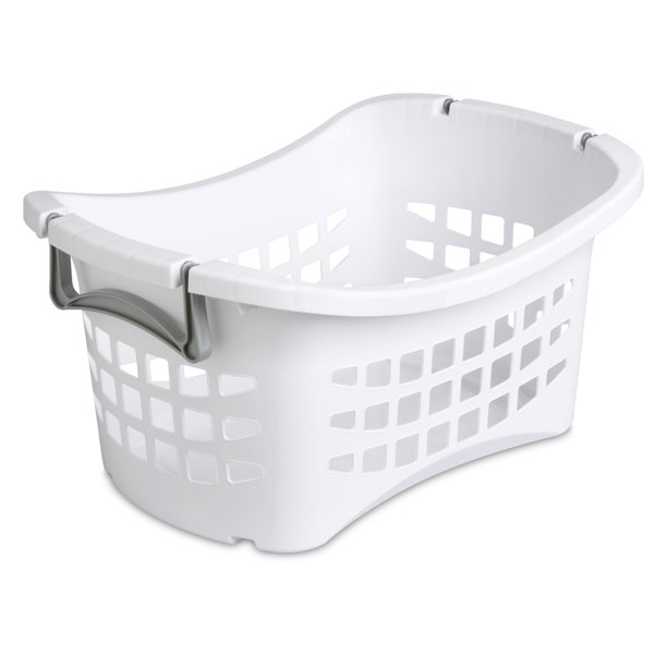 Sterilite Stacking Laundry Basket White, Case of 6