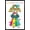 Black Framed Version, variant on Hello Kitty - Kawaii Alien Wall Poster, 14.725" x 22.375"