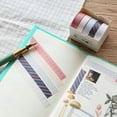 thumbnail image 3 of SagaSave 5Pcs Self Adhesive Masking Paper Tape DIY Craft Diary Notebook Decoration Colorful, 3 of 5