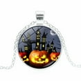 thumbnail image 1 of DPTALR Collier Chaîne Pendentif en Verre Cabochon Rétro Halloween, 1 of 1