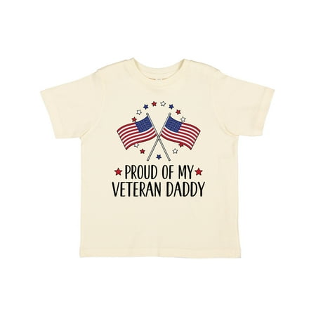 

Inktastic Military Veteran Daddy Proud Son Daughter Boys or Girls Toddler T-Shirt