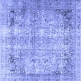 thumbnail image 1 of Ahgly Company Machine Washable Indoor Square Persian Blue Traditional Area Rugs, 8' Square, 1 of 4