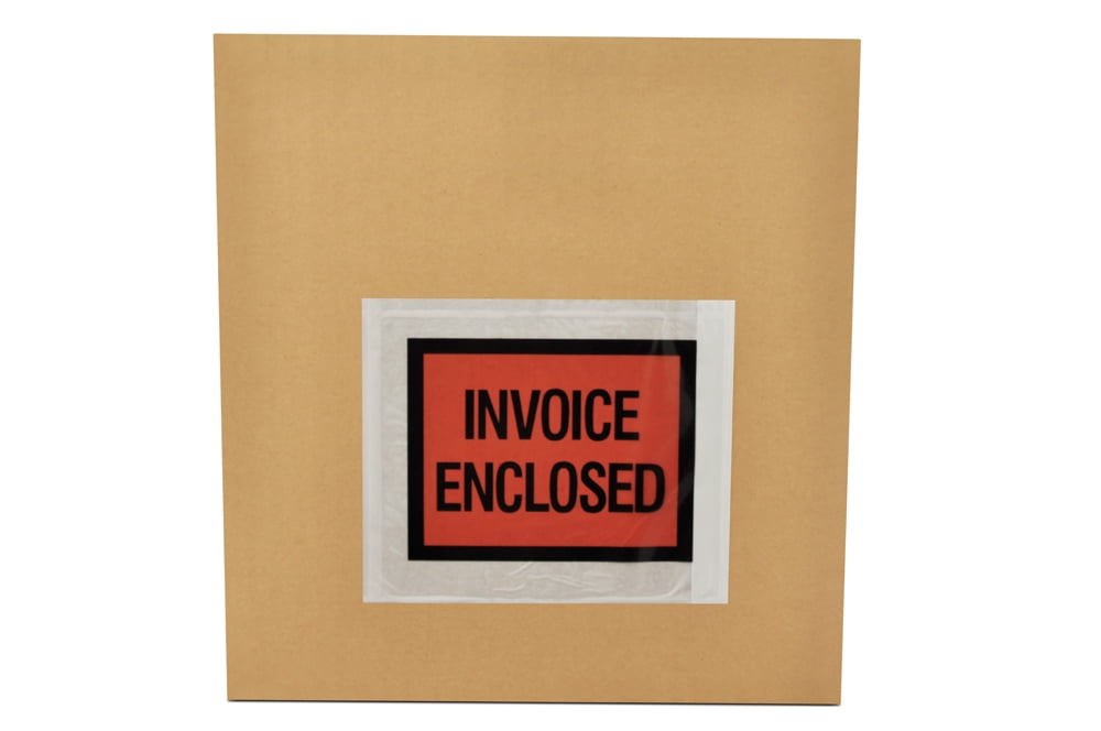 4.5x5.5" Packing List Envelope "Invoice Enclosed" 1000/CS Full Face