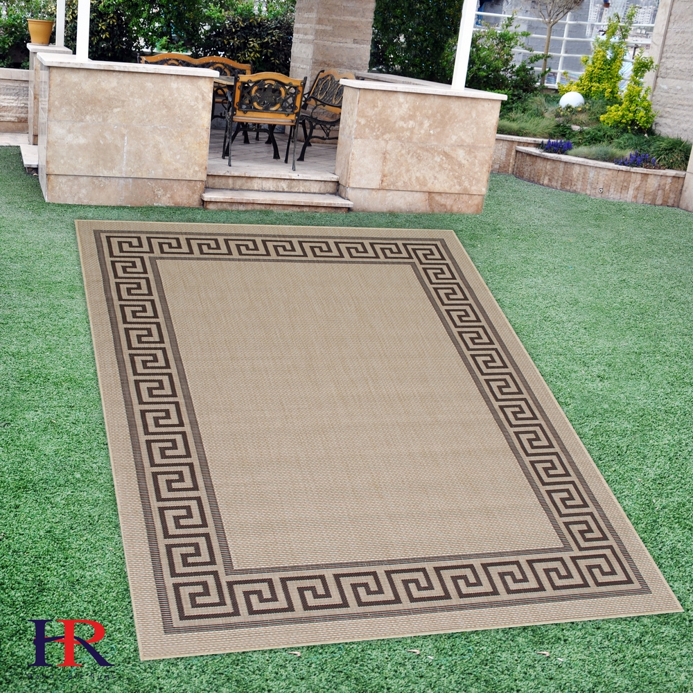 Handcraft Rugs Indoor/Outdoor area Rug Solid Color Design with Border