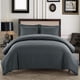 thumbnail image 1 of Funda nórdica gris de 220x240 cm con 2 fundas de almohada de 50x75 cm - Juego de cama de 220x240 cm - Juegos de funda nórdica de microfibra cepillada suave, 1 of 5