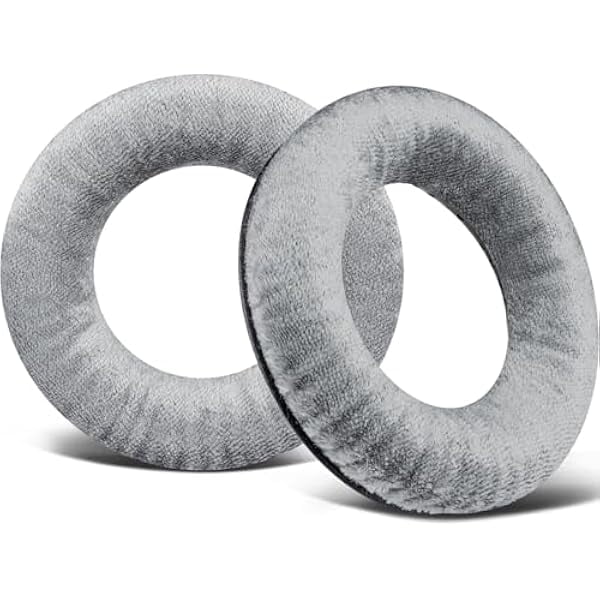 wonima02 Velour Replacement Earpads for Beyerdynamic DT 770/DT770 PRO/DT511/DT801/DT831/DT901/HS300/MMX300/Custom One PRO Plus/Custom Studio, Ear Pads Cushions with High Density Foam - Silver