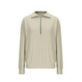 thumbnail image 2 of PFRNLF Half Zip Sweatshirts Womens Comfy Long Sleeve Waffle Knit Pullover Tops,Sizes S-2XL, 2 of 8