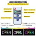 thumbnail image 4 of VEVOR 20" x 7" Multi-Color LED Open Sign with Remote Control for business, 4 of 7