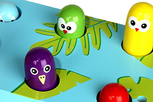 Applesauce Wooden Pull Toys Infant Development Educational Baby Toys (BOP N POP)