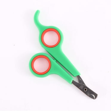 Pet Nail Clippers for Small Animals Dog Cat Bird Rabbit Claw Animal Scissor Cutter Grooming Trimmer Stainless Steel Cat Claw Grooming Tool (Green&red)