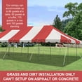 thumbnail image 3 of Party Tents Direct Weekender Outdoor Canopy Pole Tent, Red, 20 ft x 40 ft, 3 of 8