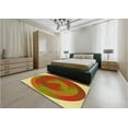 thumbnail image 5 of Ahgly Company Machine Washable Indoor Square Transitional Lava Red Area Rugs, 5' Square, 5 of 7