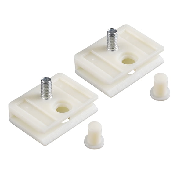 Unique Bargains 2 Pcs Window Door Glass Channel Retainer Clip 1.61'x1.18'x0.43' Universal for Car Truck Van Beige