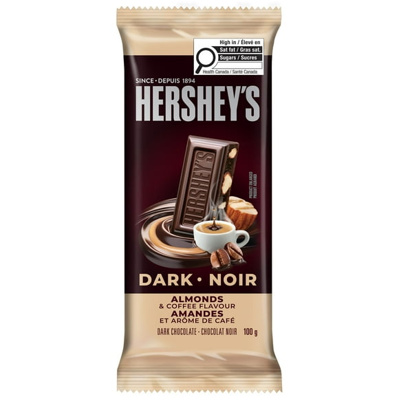 HERSHEY’S Noir Amandes et café 100 g HSY Noir Amandes et café