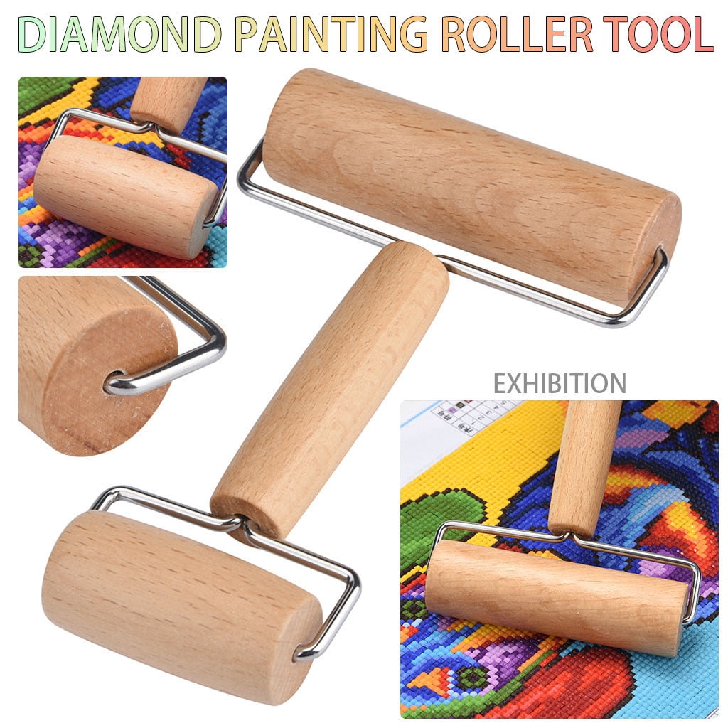 SKRRDCY Wooden Roller Great for Ceramic and Pottery Clay Diamond Painting Tool Wooden RollerPhoto Color 