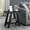 Black, variant on Wood Side Table with Shelf / For Kitchen Countertop Adjacent / Two - Tone Finish