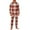 Watermelon Red, variant on Ashirexll Two Piece Sets, Mens Pajamas Set, Christmas Plaid Print Fashion Casual Sleepwear Set Long Sleeve Top and Pants Home Loungewear