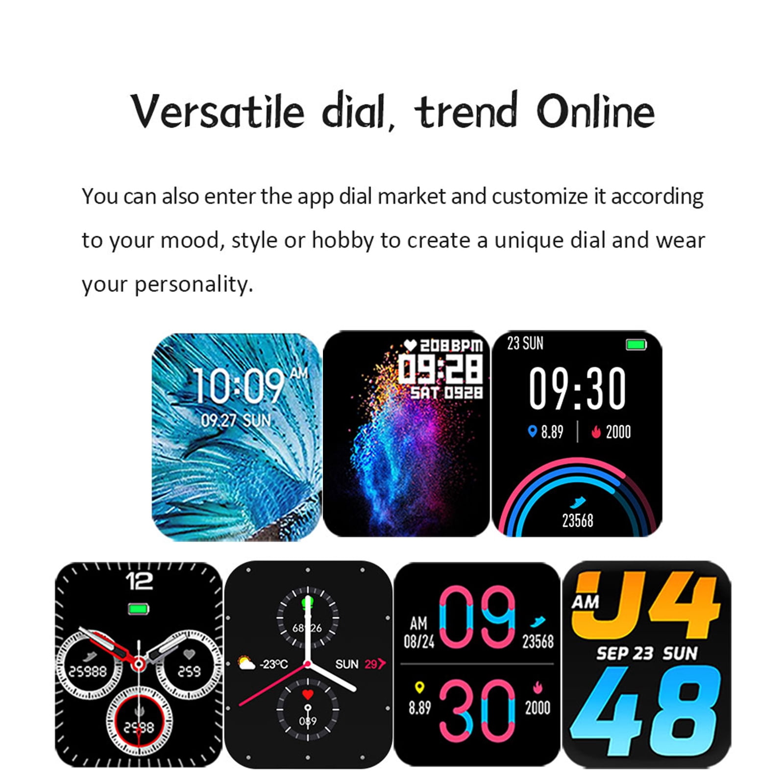 LEMFO FM08 Smart Bracelet 1.69'' IPS Full-Touch Screen BT Call Health  Monitor Multiple Sports Mode Strong Endurance Compatible with Android iOS |  Walmart Canada