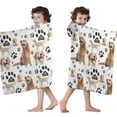 thumbnail image 4 of Golden Retriever Hooded Bath Towel，50"x30" for Ages 3 To 12 Kids, Quick Dry Lightweight Soft Microfiber Hood Beach Towel Cover Up for Kids, 4 of 7