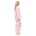 thumbnail image 3 of Lati Fashion Women Pajamas Set Pants and Top Long Sleeve, 2-Piece Female Pajamas Set Pink XXL, 3 of 4