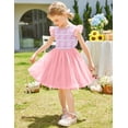 thumbnail image 6 of Arshiner Toddler Tutu Dress Little Girls Summer Tulle Backless Party Birthday Cotton Dresses, 6 of 6