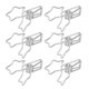 thumbnail image 3 of 100 Uds Clips De Carpeta De Estrella Ahuecados Estilo De Dibujos Animados Sujeción Fuerte Clips De Papel Pequeños Resistentes Para Documentos Papeles De Ropa, 3 of 7