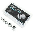 thumbnail image 3 of MAKERELE NPT Type Cable Gland Kit 1/4", 3/8", 1/2", 3/4" Wire Fitting, Cable Fixing and Connector Kit - IP68 for Waterproof Junction Box and Rope Clamp Strain Relief (52pcs white), 3 of 6