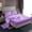 Plum, variant on Manfei Plum Bow-tie Bed Sheets Set Twin Size, Sequin Print Bed Sheets Twin, Dreamy Princess Bedding Twin Size, Super Cozy Bedroom Decorative, 3pcs