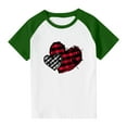 thumbnail image 4 of KyCheLot Kids Boys Girls Short Sleeve Shirt Valentines Day Print Color Block Casual Crewneck T Shirts 3-14 Years, 4 of 7